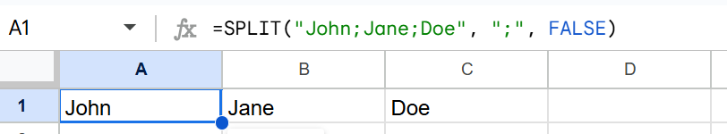 google sheets split function 2